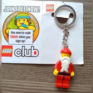 LEGO Club Santa Christmas Mini Figure Keychain